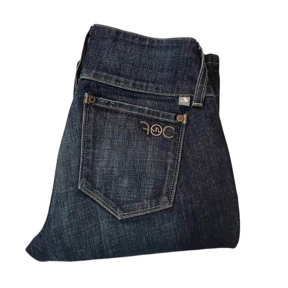 Freedom of Choice Bootcut Jeans Size 25 Dark Wash Slim USA Made - Picture 11 of 12